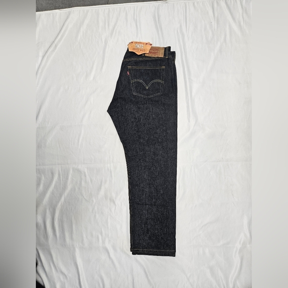 Levis 501 Dark Jeans Men's Size 40x32 Original Fit Straight Leg Denim. - Picture 4 of 7
